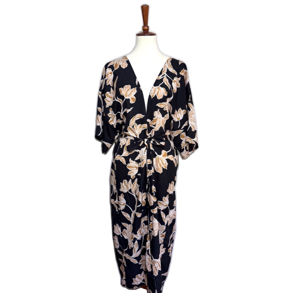 Anthropologie Maison Du Soir Selena Black Floral … - image 6